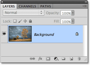 Фото находится в слое Background Layer